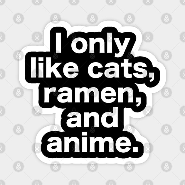 Cat Ramen Anime Magnet by machmigo