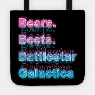 Bears. Beets. Battlestar Galactica Tote