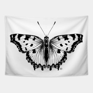 Not so real Butterfly II black-and-white Tapestry