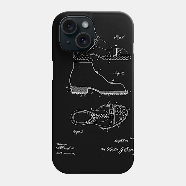 Roofer's Shoe Vintage Patent Drawing Phone Case by TheYoungDesigns