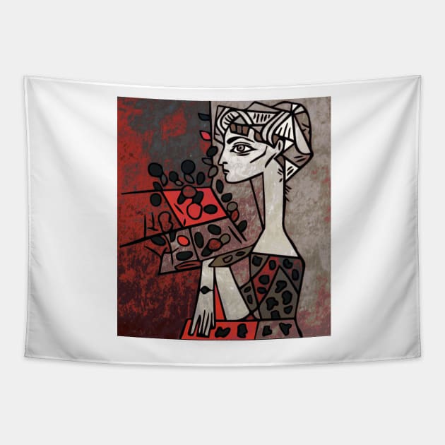 portrait cubism Tapestry by MGphotoart