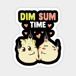 Dim Sum Time Funny Food Pun Cute Dimsum Magnet