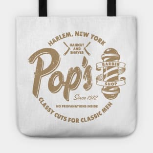 Pop’s Barber Shop (aged look) Tote