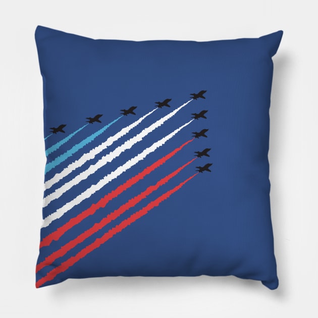 RAF Red Arrows Formation Pillow by mpflies2