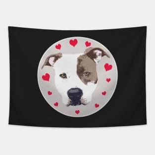 Pitbull Love Tapestry