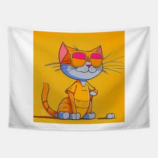 cat miaw lovers Tapestry