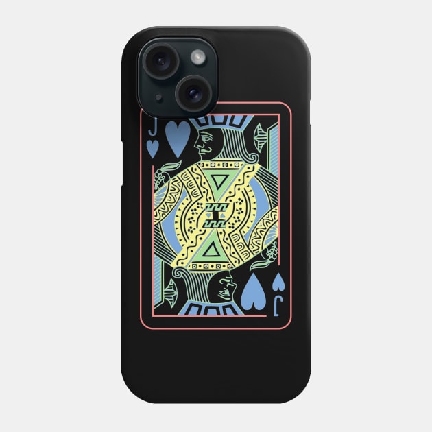 Jack of Hearts Night Mode Phone Case by inotyler