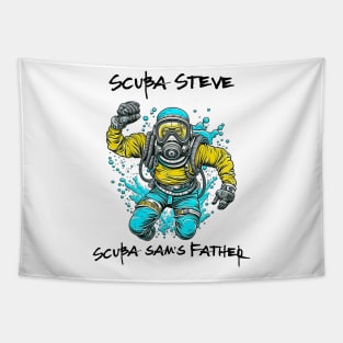 Funny scuba diving shirt for dad Tapestry