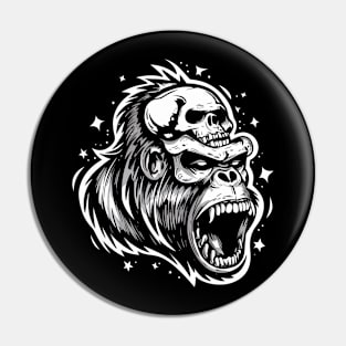 old vintage gorilla Pin