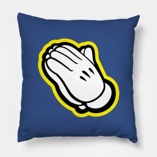 Praying hands-yellow Pillow