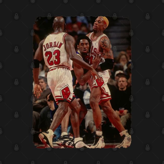 Chicago Bulls vs Los Angeles Lakers, 1997 Vintage by Milu Milu