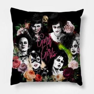 Goth girls movies&tv Pillow