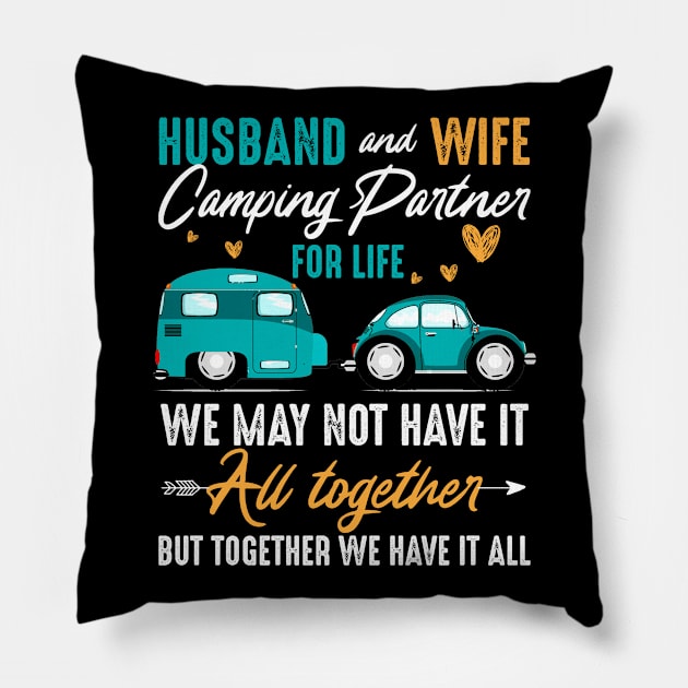 Husband And Wife Camping Pillow by Pelman