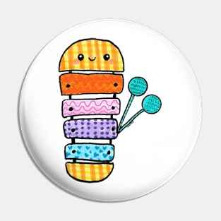 xylophone kawaii doodle art Pin