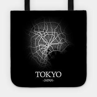 Tokyo City Map - Japan Cartography White Tote