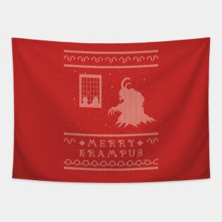 Merry Krampus Tapestry