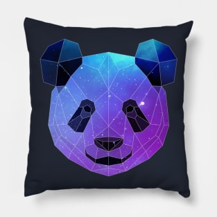 Galaxy Panda Geometric Animal Pillow