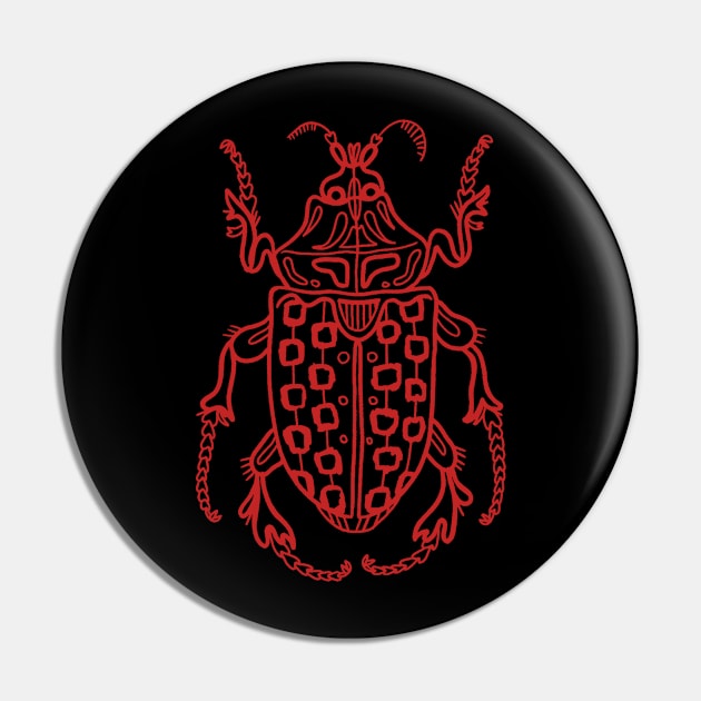 Red beetle Pin by Dream Store