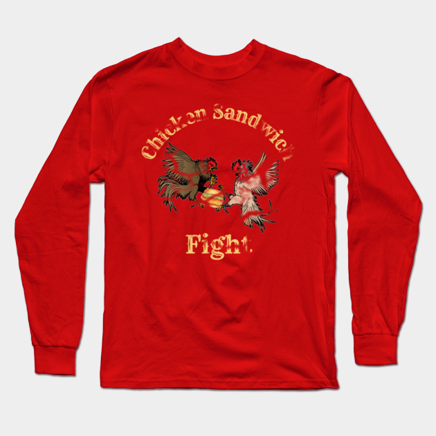 Vintage Distressed Chicken Sandwich Fight - Vintage - Long Sleeve T-Shirt