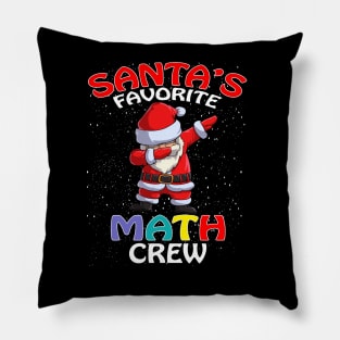 Santas Favorite Math Crew Teachers Christmas Match Pillow