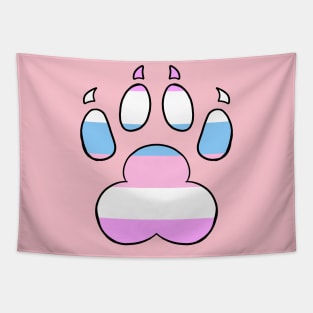 LGBTQ+ Paw Print Flags Tapestry