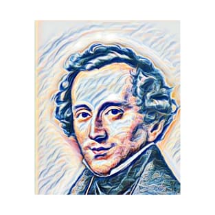 Felix Mendelssohn Portrait | Felix Mendelssohn Artwork 12 T-Shirt