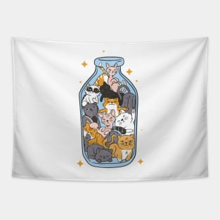 Cats in a Bottle Tapestry