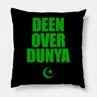 Deen Over Dunya Pillow