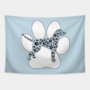 Fun Dalmatian - Blue Tapestry