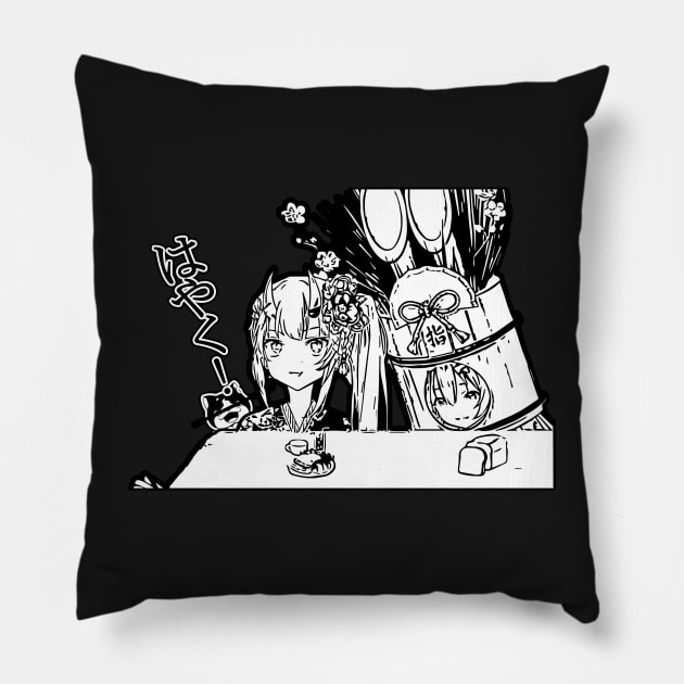 Ayame & Korone Hololive Pillow by TonaPlancarte