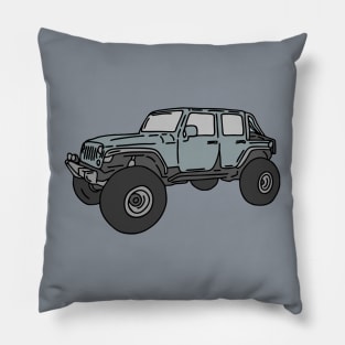 super adventure car Pillow