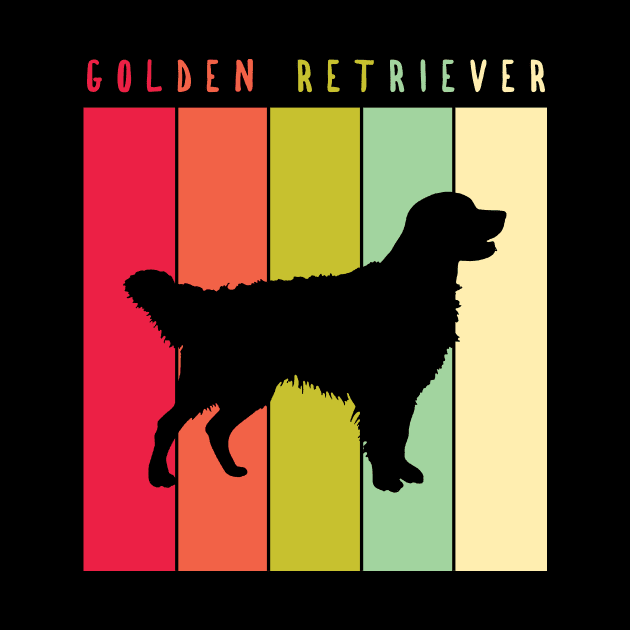 Retro Vintage Golden Retriever by JKA