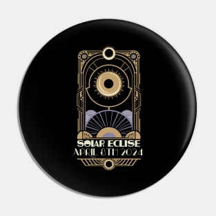 Total Solar Eclipse April 8th 2024 Lunar design Pin