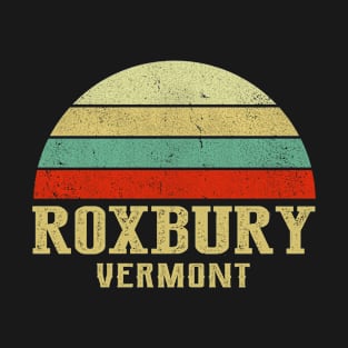 ROXBURY VERMONT Vintage Retro Sunset T-Shirt