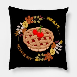 Chocolate Pecan Pie Day Pillow