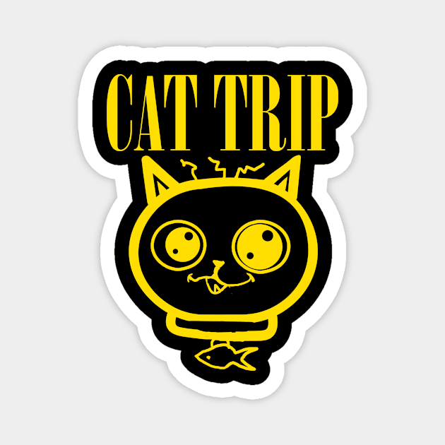 cat trip Magnet by sambukino