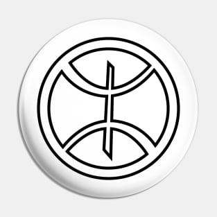 Amazigh Symbol with Circle Pin