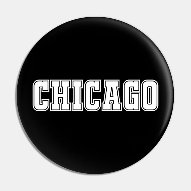 Chicago Pin by bestStickers