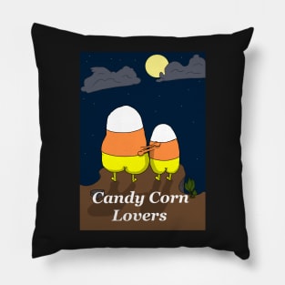 Candy Corn Lovers Moonlight Embrace Pillow