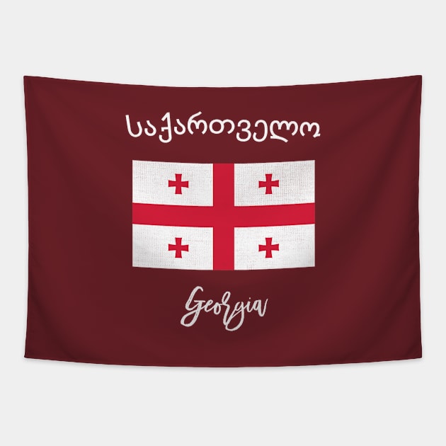 Georgia Flag Tapestry by phenomad