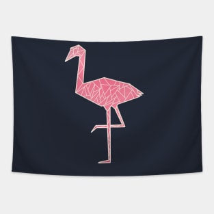 Geometric Flamingo Tapestry