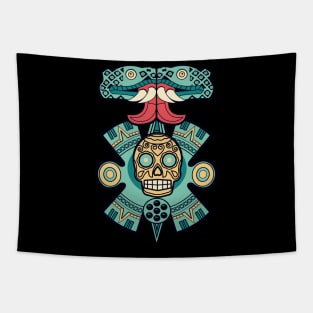 Aztec Empire Art Motif Tapestry