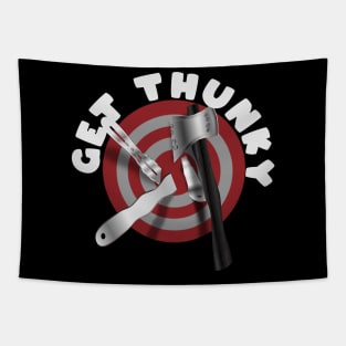 Get Thunky - Axe and Knife Throwing Target Tapestry