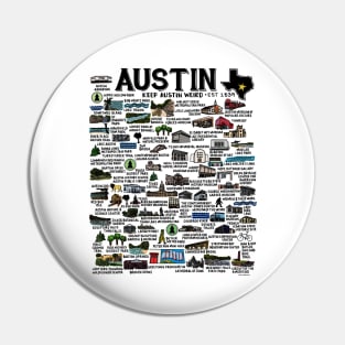 Austin Texas Map Pin