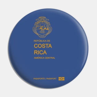 Costa Rica passport 2022 Pin