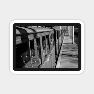 Vintage railway carriages at the station Magnet