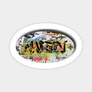 MARTIN Graffiti Style Name Tag Magnet