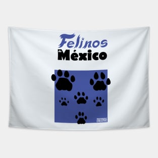 Felinos de Mexico Huellas Tapestry