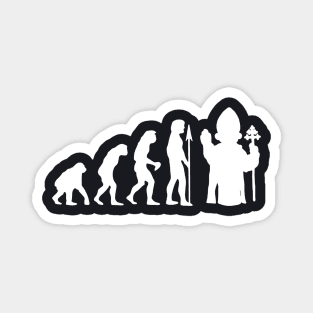 Pope Evolution Mens Funny Atheist Atheism Atheist Magnet