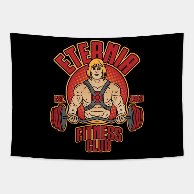 Eternia Fitness Club Tapestry by carloj1956